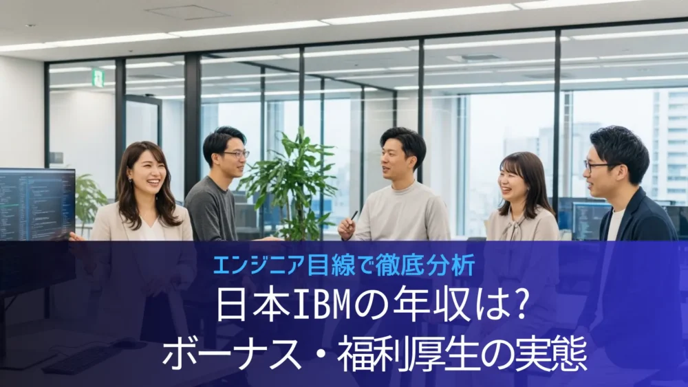 日本アイ・ビー・エム(IBM)の年収は低い?高い?エンジニアの給与テーブルとボーナス・福利厚生の実態