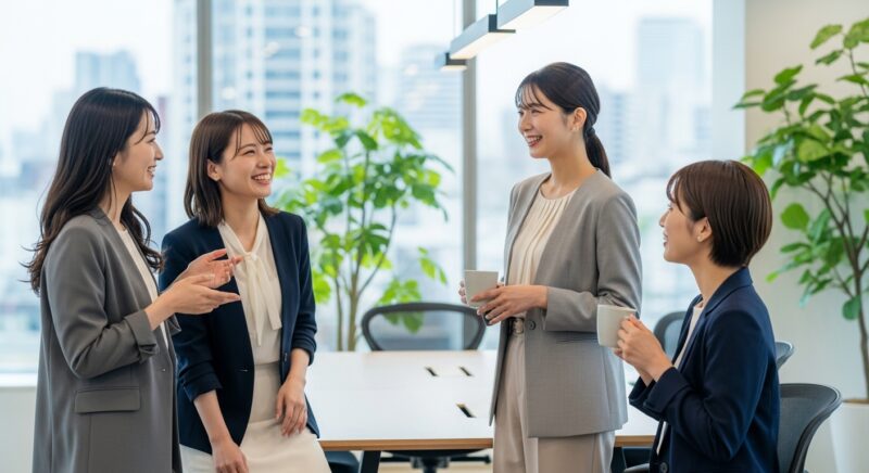 マネーフォワードで女性は本当に活躍できるのか——数字で検証する　おしゃべりする女性